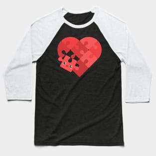 HEART - PUZZLE Baseball T-Shirt